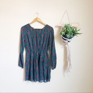 Boho Paisley Print Dress